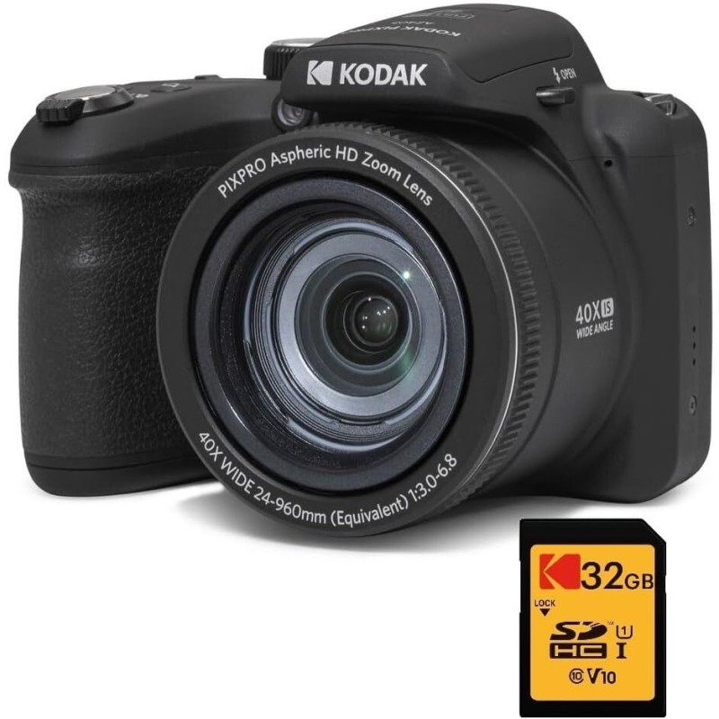 KODAK Pixpro Astro Zoom AZ425 Appareil Photo Numérique Bridge, Zoom Optique 42X, Grand Angle de 24 mm, 20 mégapixels, LCD 3