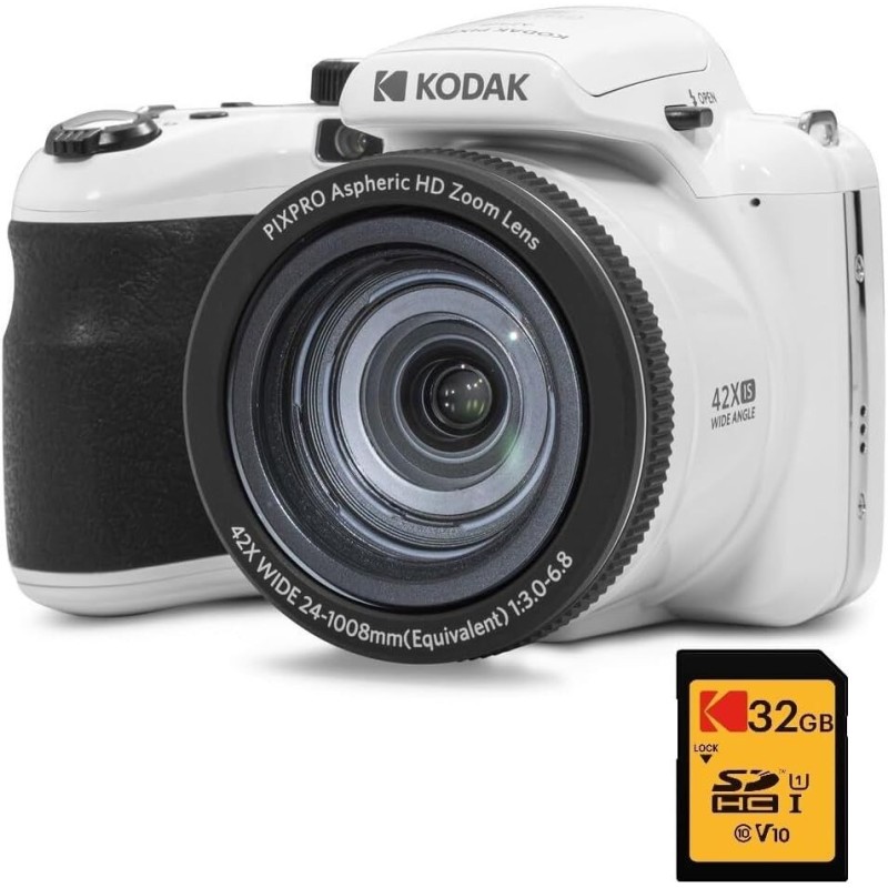 KODAK Pixpro Astro Zoom AZ425 Appareil Photo Numérique Bridge, Zoom Optique 42X, Grand Angle de 24 mm, 20 mégapixels, LCD 3