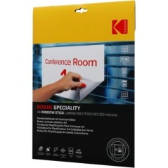 KODAK Window Stick KD-LMA4RW-PK10C - Pochettes de plastification A4, 150 Microns, Lot de 10