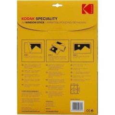 KODAK Window Stick KD-LMA4RW-PK10C Pochettes de plastification A4, 150 Microns, Lot de 10