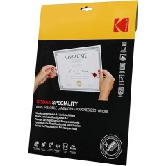 KODAK Retrievable Laminating Pouches KD-LMA4RET-PK10F - Pochette de Plastification Réutilisable A4, 200 Microns, Lot de 10