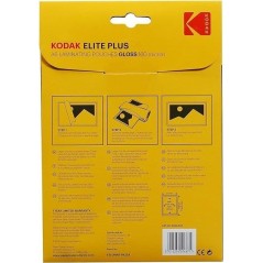 KODAK KD-LMA6-PK25A Pochettes de plastification A6, 125 microns, Lot de 25