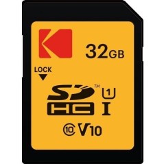 Kodak Carte SD 32 Go UHS-I U1 V10 SDHC/XC Carte Mémoire Vitesse de Lecture 85MB/s Max Vitesse d'Écriture 25MB/s Max -