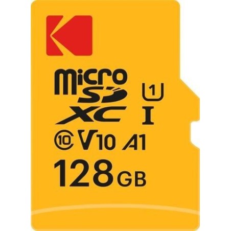 Kodak - Carte Micro SD 128 Go UHS-I U1 V10 A1 microSDHC/XC - Carte Mémoire Micro SD - Vitesse de Lecture 85MB/s Max - Vitesse