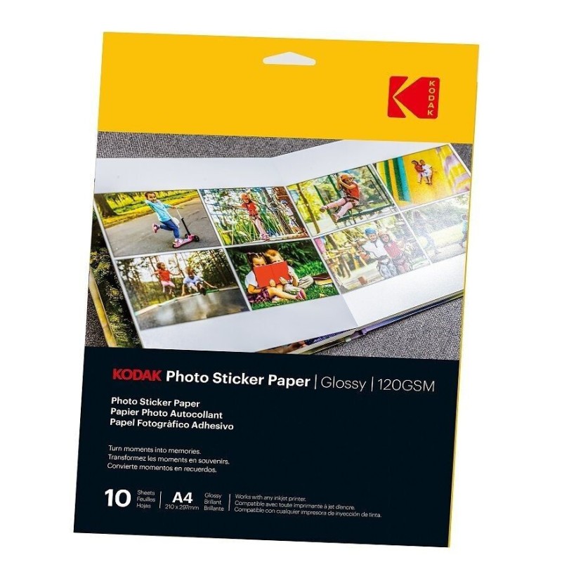 KODAK Photo Sticker Paper A6 X20 | Gloss 120gsm - 8.5"x11"