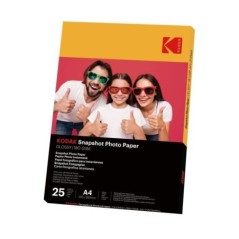 KODAK Papiers Photo Instantanés - Pack de 25 feuilles de papier photo - Format 21 x 29.7 cm (A4) - Finition brillante - 180 g