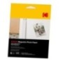 KODAK Magnetic Photo Paper Pack de 5 Feuilles de Papier Photo Format 10 x 15 cm Compatible avec imprimantes Jet d'encre