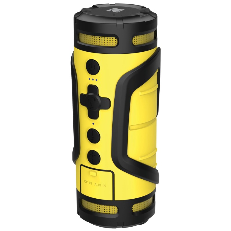 KODAK PWS-2225Y Bluetooth Speaker: Powerful Sound and Yellow Light Design