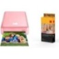 KODAK Pack Imprimante Photo Printer PM220 et Cartouche MSC20 Photos 5.4 * 8.6 cm, WiFi, iOS et Android Rose