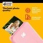 KODAK Pack Imprimante Photo Printer PM220 et Cartouche MSC20 Photos 5.4 * 8.6 cm, WiFi, iOS et Android Rose