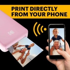 KODAK Pack Imprimante Photo Printer PM220 et Cartouche MSC20 - Photos 5.4 * 8.6 cm, WiFi, Compatible avec iOS et Android - Ro