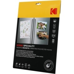 KODAK Assorted Magnetic Laminating Pouches KD-LMASSMAG-PK10C - Pochette de plastification magnétique KODAK, Taille : 3 x A4,