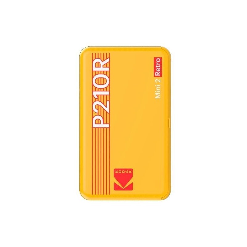 KODAK Pack Mini Imprimante P210 Retro 2 + Cartouche et Papier pour 30 Photos Imprimante Connectée Bluetooth Photos Format