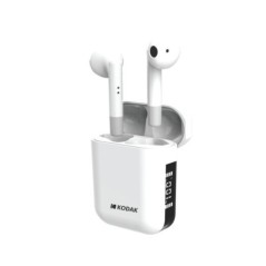 KODAK Casque Bluetooth KO-30425958 Blanc stéréo et Mains Libres jusqu'à 3,5 Heures d'autonomie