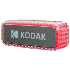 KODAK Enceinte Bluetooth - Étanche IPX6, Son Puissant 8W, Éclairage RGB, Autonomie 5h, Connexion Bluetooth V5.0 - Rouge