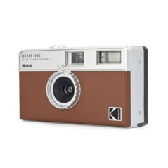 KODAK EKTAR H35 Caméra de Film Demi-Format 35 mm, réutilisable, sans Mise au Point, léger, Facile à Utiliser (Marron) (Film e