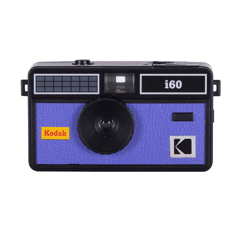 Kodak i60 Appareil Photo réutilisable 35 mm – Style rétro, sans Mise au Point, Flash intégré, Appuyez et Flash Pop-up (Bleu)