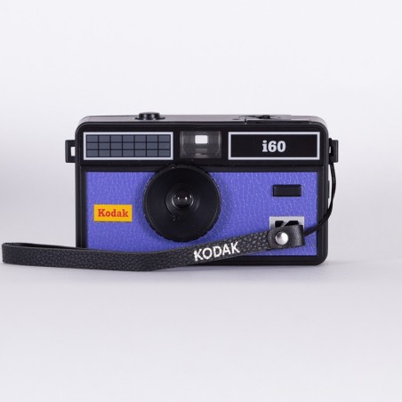 Kodak i60 Appareil Photo réutilisable 35 mm – Style rétro, sans Mise au Point, Flash intégré, Appuyez et Flash Pop-up (Bleu)