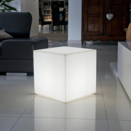 Cube lumineux tabouret filaire LED CARRY 40cm culot E27