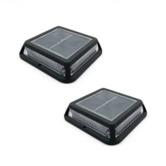 Lot de 2 balise solaires de jardin QUADRY H3cm