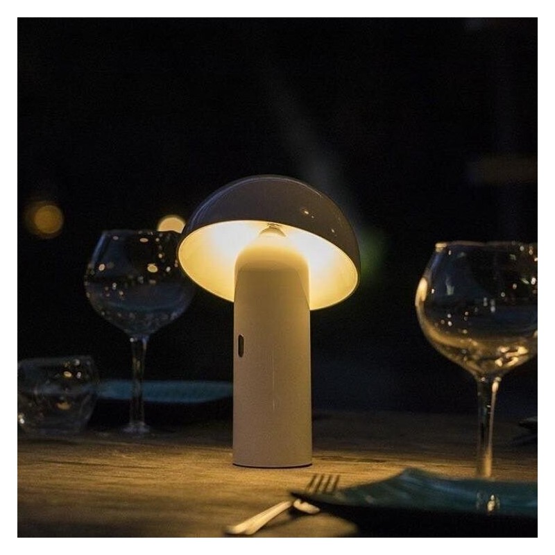 Lampe de table sans fil LED TOD WHITE H28cm