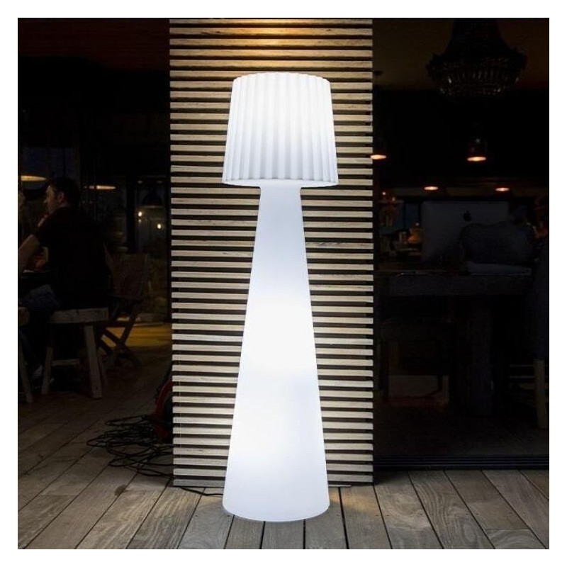 Lampadaire lumineux filaire LED blanc LADY H150cm culot E27