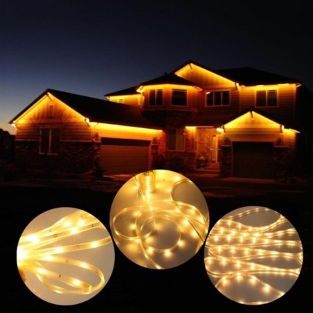 Ruban lumineux solaire 180 LED blanc 3m