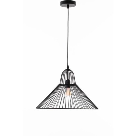 Suspension ELVIRA D47 BLACK avec monture électrique E27 ⌀47cm