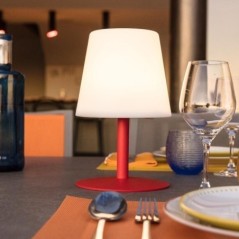 Lampe de table sans fil rouge LED STANDY MINI Love H25cm