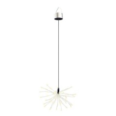 Suspension solaire étincelante festive micro LED blanc chaud FIREWORKS H70cm