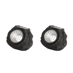 Lot de 2 rochers solaires LED ROCKY H11cm