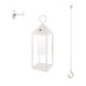 Lanterne en aluminium LED blanc chaud SANTORIN WHITE H47cm