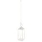 Lanterne en aluminium LED blanc chaud SANTORIN WHITE H47cm