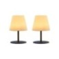 Lot de 2 minis lampes de table sans fil TWINS H16cm