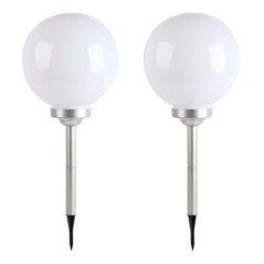 Lot de 2 boules solaires LED MOONY ∅30 cm