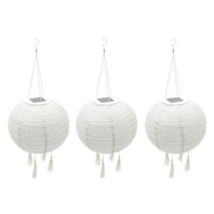 Lot de 3 lampions solaires HIMALAYA ∅30cm