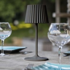 Lampe de table sans fil LED ABBY BLACK H30cm