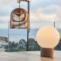 Lampe de table sans fil touch LED TERRA CONCRETE H25cm