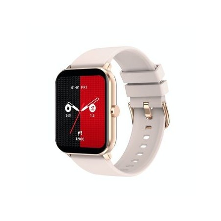 Montre connectée Bracelet en silicone Alerte de la fréquence cardiaque, Appels Bluetooth, graphe, Effet lampe torche