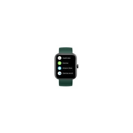 Montre Connectée ALEXA Bracelet Silicone Vert