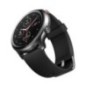 Montre SMARTY mixte avec GPS SW031A Boitier rond noir en ABS et céramique Bracelet silicone noir