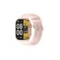 Montre Boost SW068A04 Boitier rectangulaire en métal doré rose Bracelet en silicone rose