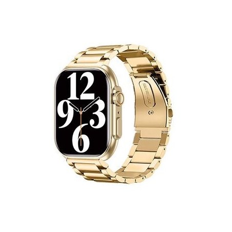 Montre Boost SW068D03 Boitier rectangulaire en métal doré Bracelet en métal doré