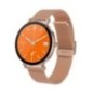 Montre Smarty mixte SUPER SLIM AMOLED SW079 Boitier rond Bracelet en mailles milanaises