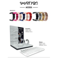 PACK de 10 montres SMARTY mixte ACCESS SW084 + PACK de 10 Bracelets