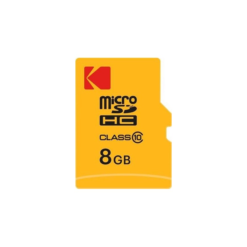 KODAK 8 Go microSDHC Carte Mémoire Micro SD avec Adaptateur SD Class 10