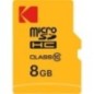 KODAK 8 Go microSDHC Carte Mémoire Micro SD avec Adaptateur SD Class 10