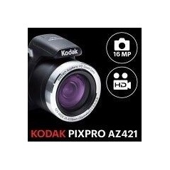 KODAK Pixpro AZ421 Appareil Photo Bridge Numérique, Zoom optique 42X, Grand angle de 24 mm, 16 Mpixels, LCD 3, Vidéo HD Noir