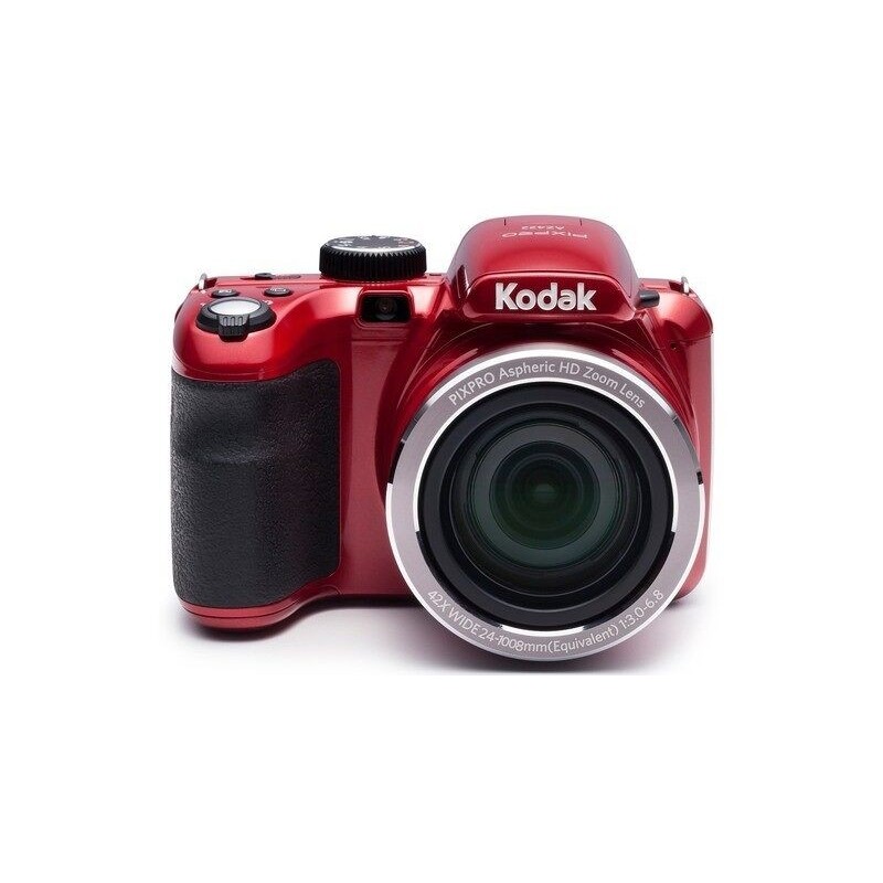 KODAK Pixpro AZ422 Appareil Photo Bridge Numérique 20 Mpixels, Zoom Optique 42X, Grand angle 24 mm, Video HD 720p, Rouge