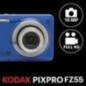 KODAK Pixpro FZ55 Appareil Photo Numérique 16 Mégapixels, Zoom Optique 5X, Ecran LCD 2.7, Stabilisateur Optique, Full Vidéo